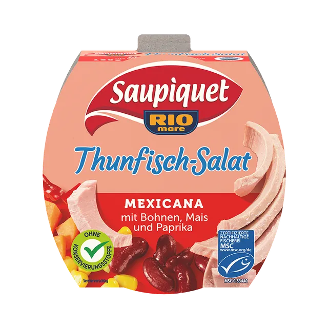 saupiquet-thunfisch-salat-mexicana-pikanter-fertigsalat-mit-bohnen-mais-und-papr image 1