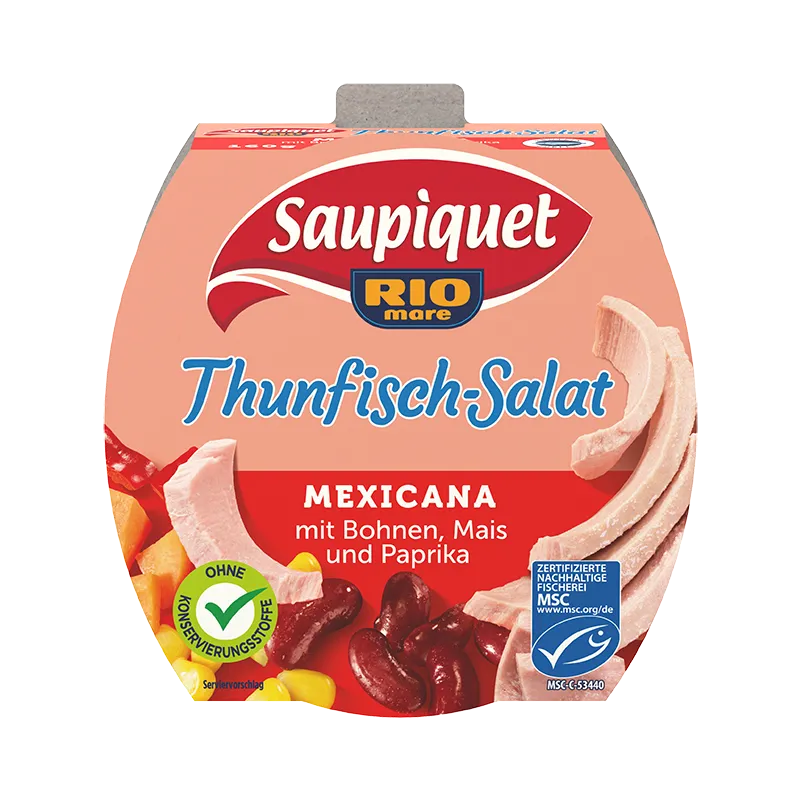 saupiquet-thunfisch-salat-mexicana-pikanter-fertigsalat-mit-bohnen-mais-und-papr image 1
