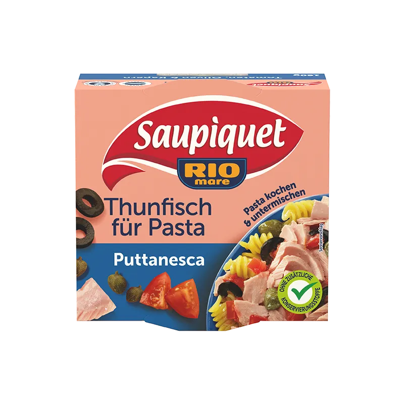 saupiquet-thunfisch-f-r-pasta-puttanesca-mit-oliven-kapern-und-tomate image 1
