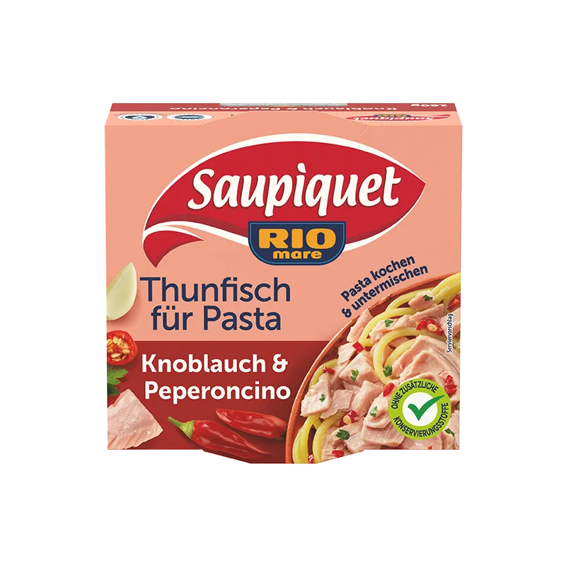 saupiquet-thunfisch-f-r-pasta-knoblauch-peperoncino-w-rzige-pasta-sauce image 1