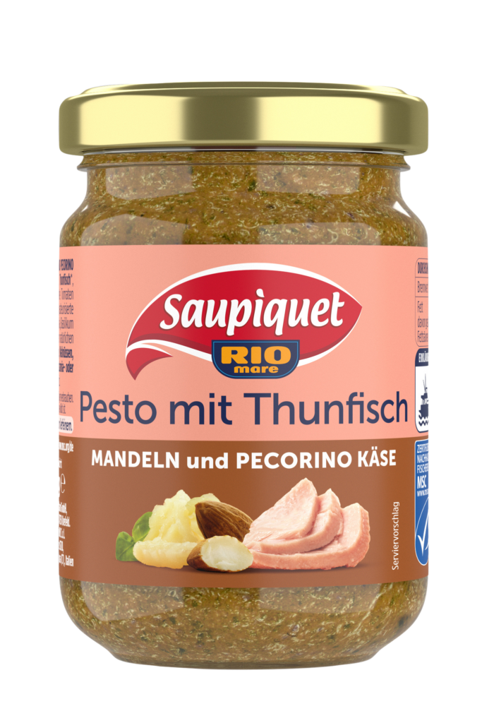saupiquet-pesto-mit-thunfisch-mandeln-und-pecorino-k-se image 1