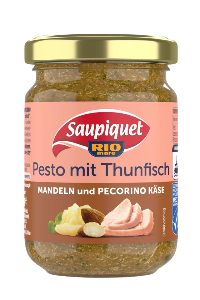 saupiquet-pesto-mit-thunfisch-mandeln-und-pecorino-k-se image 1