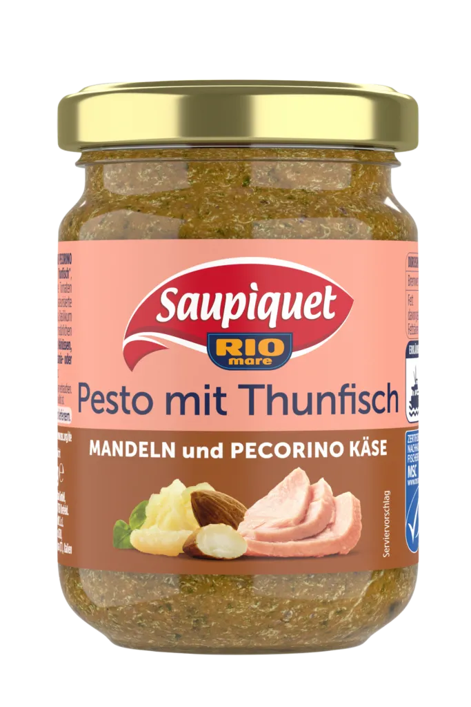 saupiquet-pesto-mit-thunfisch-mandeln-und-pecorino-k-se image 1